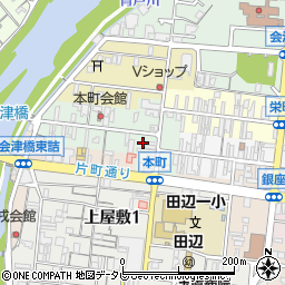 和歌山県田辺市本町79周辺の地図