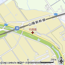 竹原橋周辺の地図