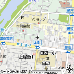 和歌山県田辺市本町73周辺の地図