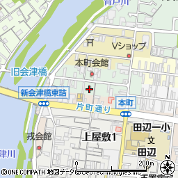 和歌山県田辺市本町89周辺の地図