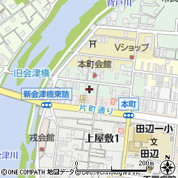 和歌山県田辺市本町90周辺の地図
