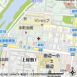 和歌山県田辺市本町76周辺の地図