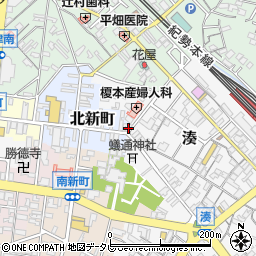 和歌山県田辺市北新町23周辺の地図