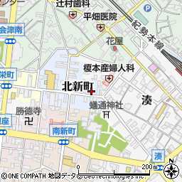和歌山県田辺市北新町29周辺の地図