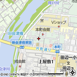 和歌山県田辺市本町92周辺の地図