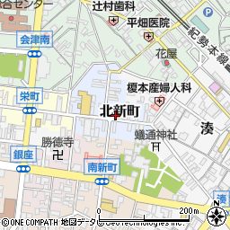 和歌山県田辺市北新町33周辺の地図
