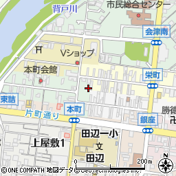 和歌山県田辺市本町52周辺の地図