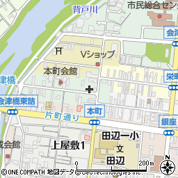 和歌山県田辺市本町36周辺の地図
