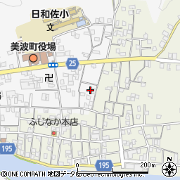 徳島県海部郡美波町奥河内本村121-1周辺の地図