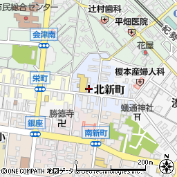 和歌山県田辺市北新町62周辺の地図