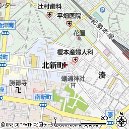 和歌山県田辺市北新町28周辺の地図
