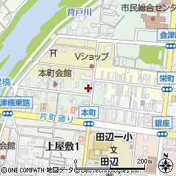 和歌山県田辺市本町37周辺の地図