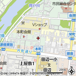 堀本金物店周辺の地図