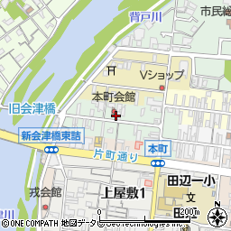 和歌山県田辺市本町25周辺の地図