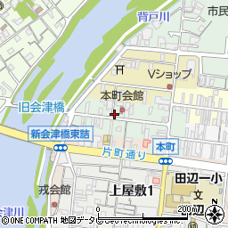 和歌山県田辺市本町21周辺の地図