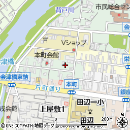 和歌山県田辺市本町34周辺の地図