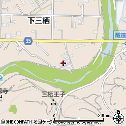 和歌山県田辺市下三栖1320-7周辺の地図