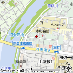 和歌山県田辺市本町16周辺の地図