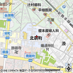 和歌山県田辺市北新町32周辺の地図