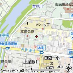 和歌山県田辺市本町32周辺の地図