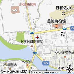 徳島県海部郡美波町奥河内本村157周辺の地図