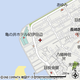 和歌山県田辺市目良27-11周辺の地図