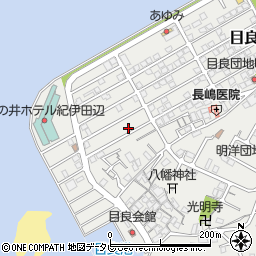 和歌山県田辺市目良28-6周辺の地図