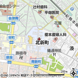 和歌山県田辺市北新町37周辺の地図