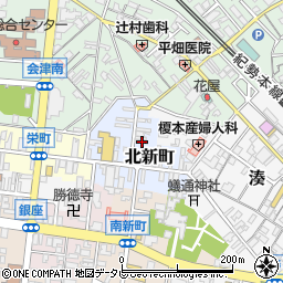 和歌山県田辺市北新町38周辺の地図