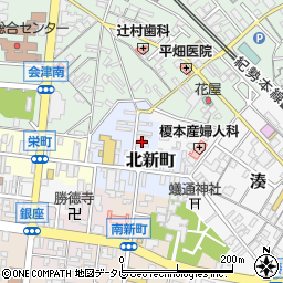 和歌山県田辺市北新町39周辺の地図