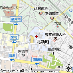 和歌山県田辺市北新町59周辺の地図