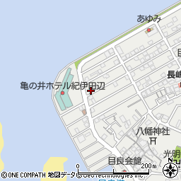 和歌山県田辺市目良26-12周辺の地図
