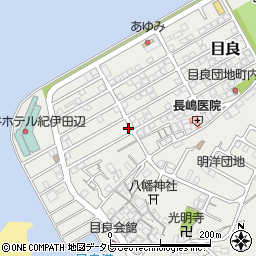 和歌山県田辺市目良28-1周辺の地図