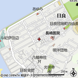 和歌山県田辺市目良32-6周辺の地図
