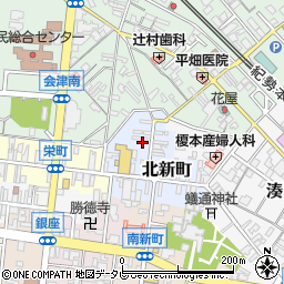 和歌山県田辺市北新町57周辺の地図