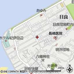 和歌山県田辺市目良33-17周辺の地図