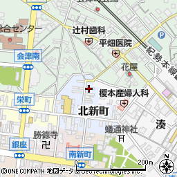 和歌山県田辺市北新町43周辺の地図