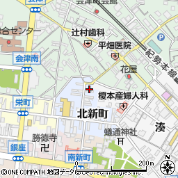 和歌山県田辺市北新町45周辺の地図