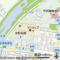 和歌山県田辺市紺屋町108周辺の地図