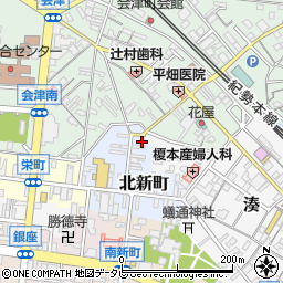 和歌山県田辺市北新町46周辺の地図