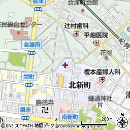 和歌山県田辺市北新町75周辺の地図