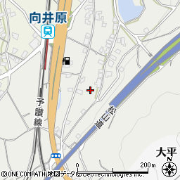 愛媛県伊予市市場周辺の地図