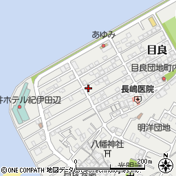 和歌山県田辺市目良34-17周辺の地図