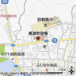 徳島県美波町（海部郡）周辺の地図
