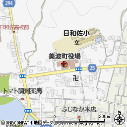 徳島県海部郡美波町奥河内本村18周辺の地図