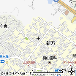 和歌山県田辺市新万16周辺の地図