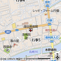 行橋市増田美術館周辺の地図