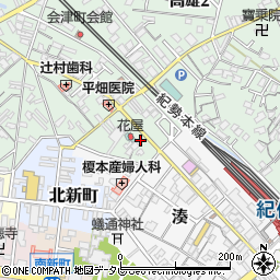 和歌山県田辺市高雄1丁目2-55周辺の地図