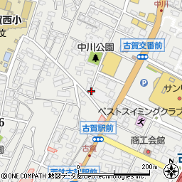 福岡県古賀市天神周辺の地図
