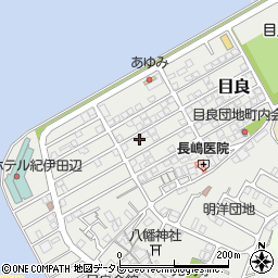 和歌山県田辺市目良34-20周辺の地図